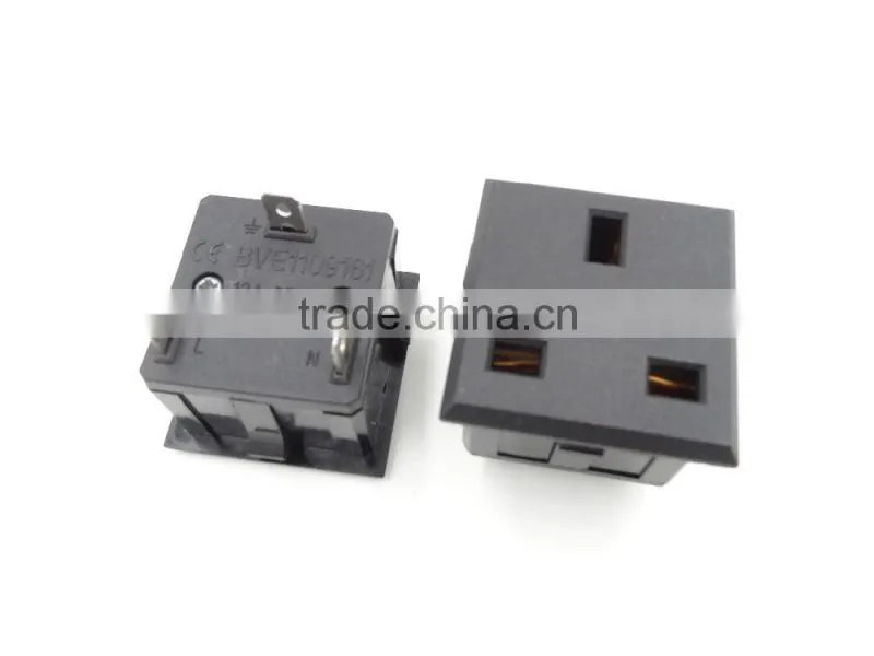 AC Power Receptacle Wall Charger Outle UK Plug 13AMP