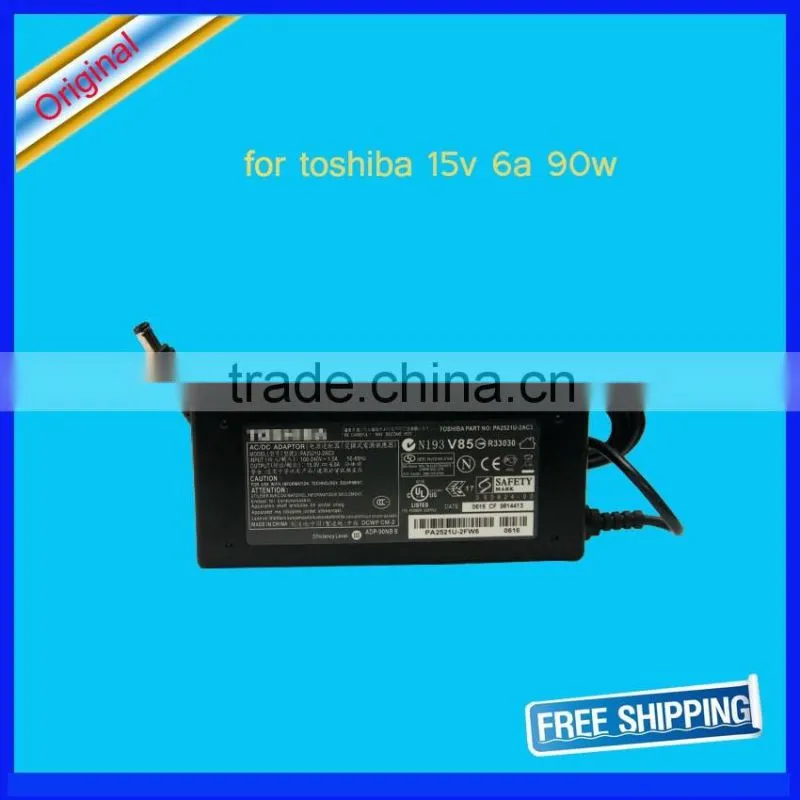 90W Laptop Adapter For Toshiba Qosmio F10 F15 F20 F25 Series PA2521E-2AC3 Supply Charger 15V 6A 6.3x3.0