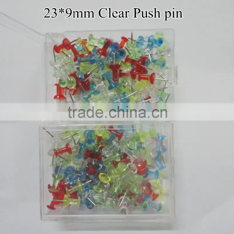 Wholesale 80pcs bright color ball head thumb tacks push pins
