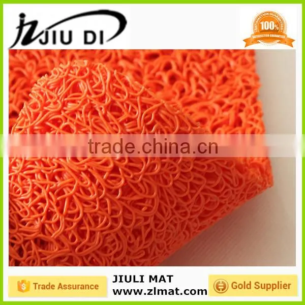 Factory price plastic rubber floor mat with foam backing
