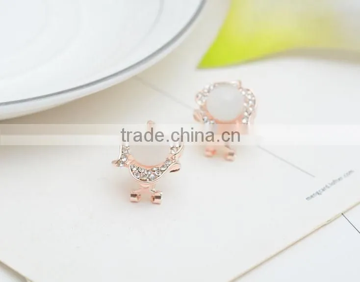 Rose form the European and American necklaces earrings bridal wedding banquet set wedding dress accessories