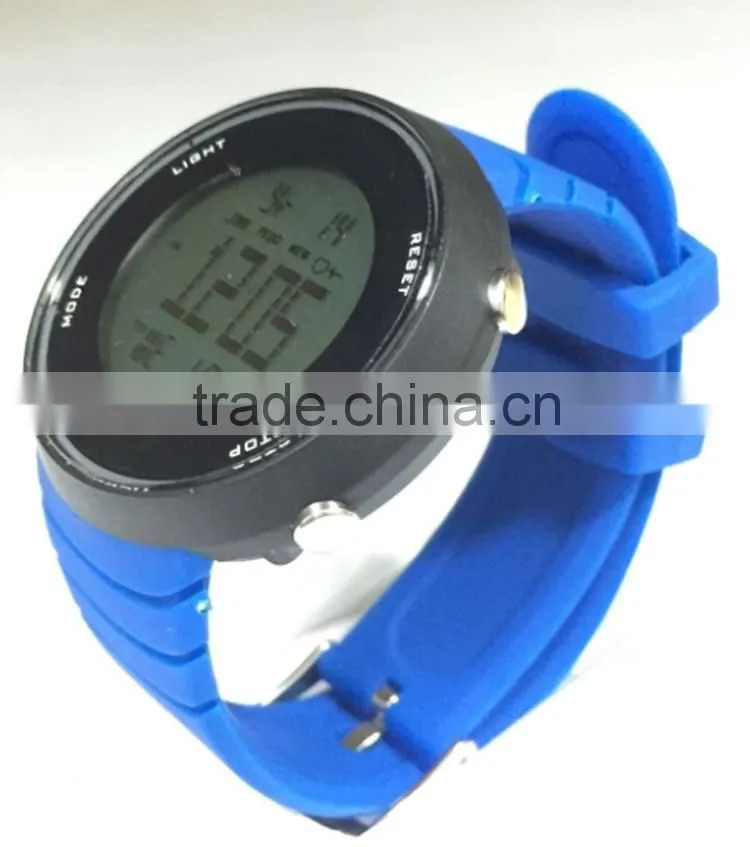 2015 New Style Heart Rate Pedometer Monitor Watch Excellent Quality Digital Sports Watch with Solf Band