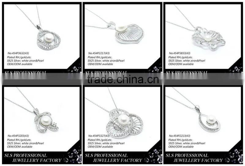 925 silver pearl chain necklace designs bridal pendant ,pearl beauty cream chinese pearl necklace pendant fashion