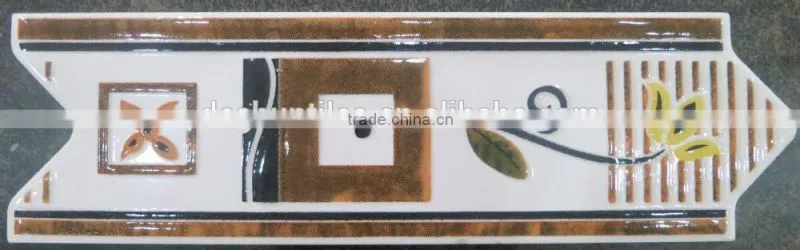 arrow design glazed ceramic border tile