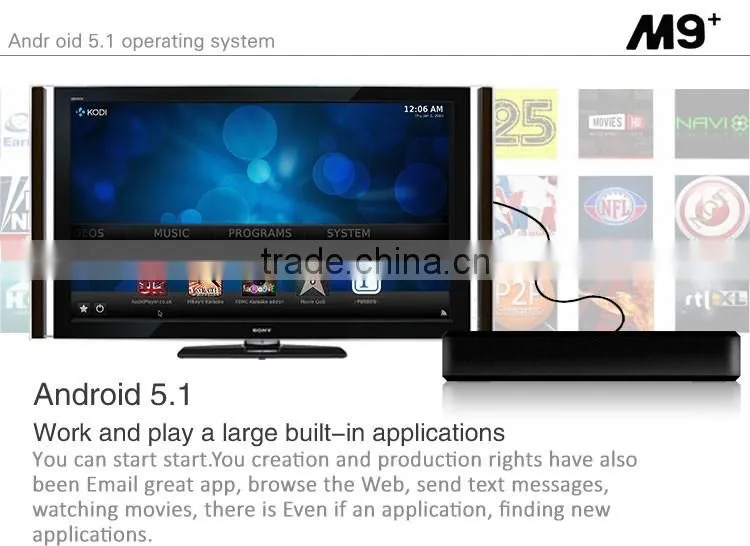 M9+ Amlogic S905 quad core smart ott box with 4K video support