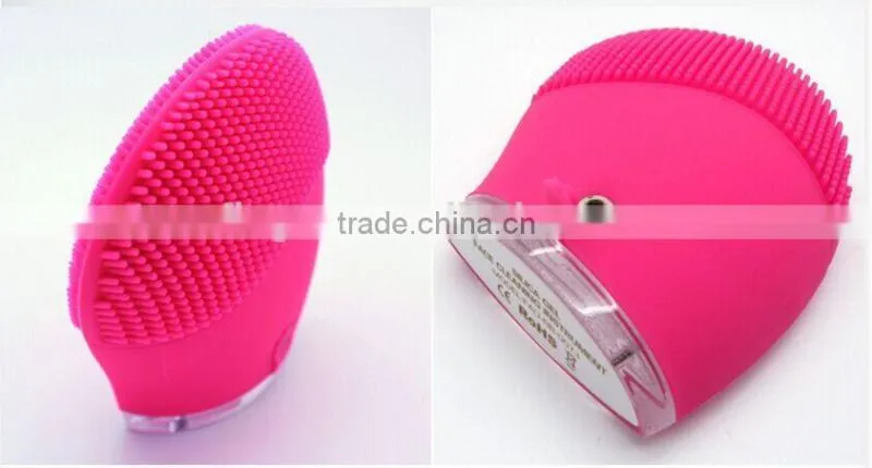 Colorful face lift solicone facial brush, face massage beauty equipment