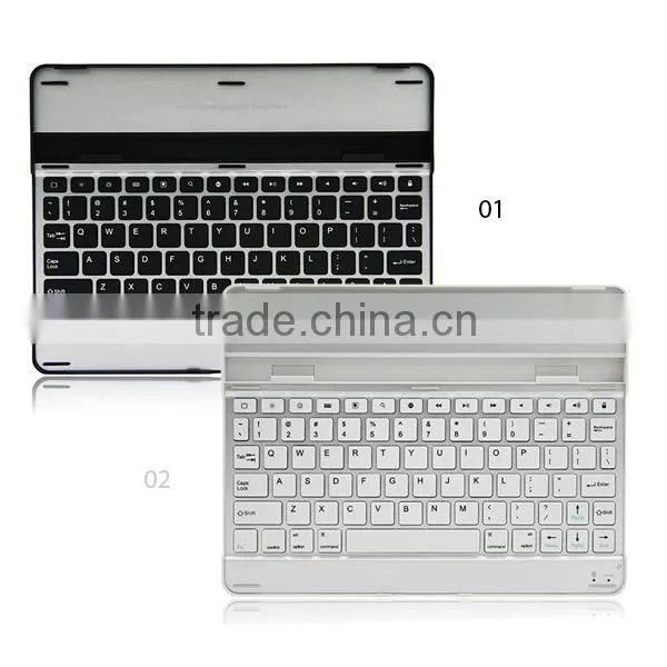 Aluminum Alloy Bluetooth Keyboard Case for iPad 2 3 4 Silver
