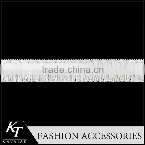 High quality cheap long silk fringe trimming