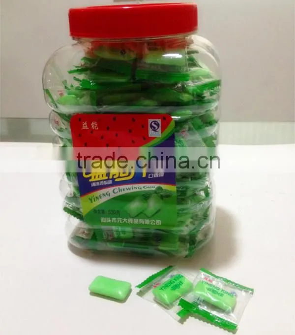 Yineng 530g per bottle watermelon chewing gum