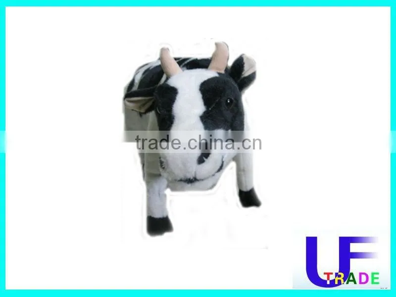 mascot for company stuffed cattle for the dairy company