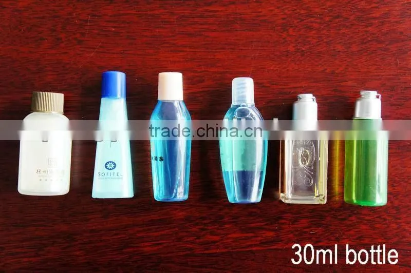 Eggplant shape plastic bottle hotel shampoo for best price