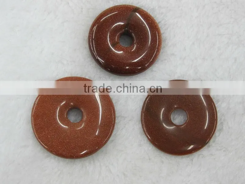 Wholesale 15-50mm Lemon Stone donut gemstone