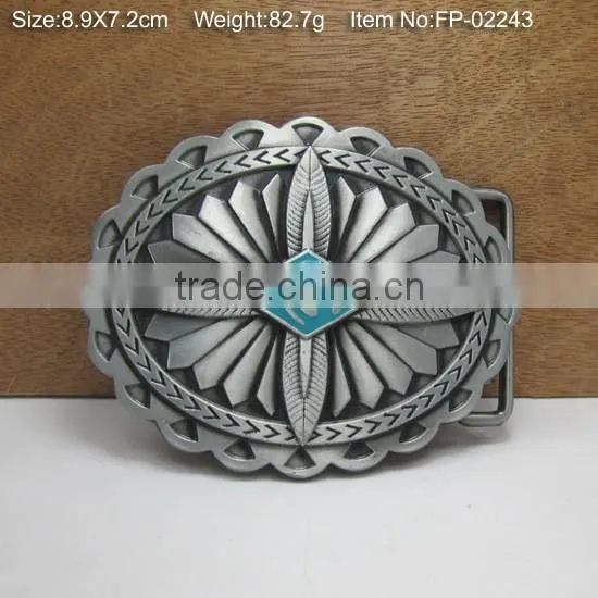 custom brand name buckle plate metal belt buckle