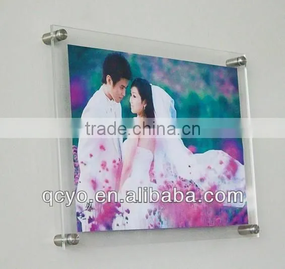 wall mounted acrylic photo frames/acrylic picture frames wall mount/acrylic picture frame