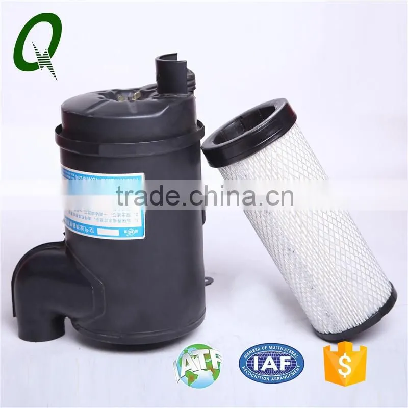 dry-type air filter assembly with plastic hosing for Komatsu excavator