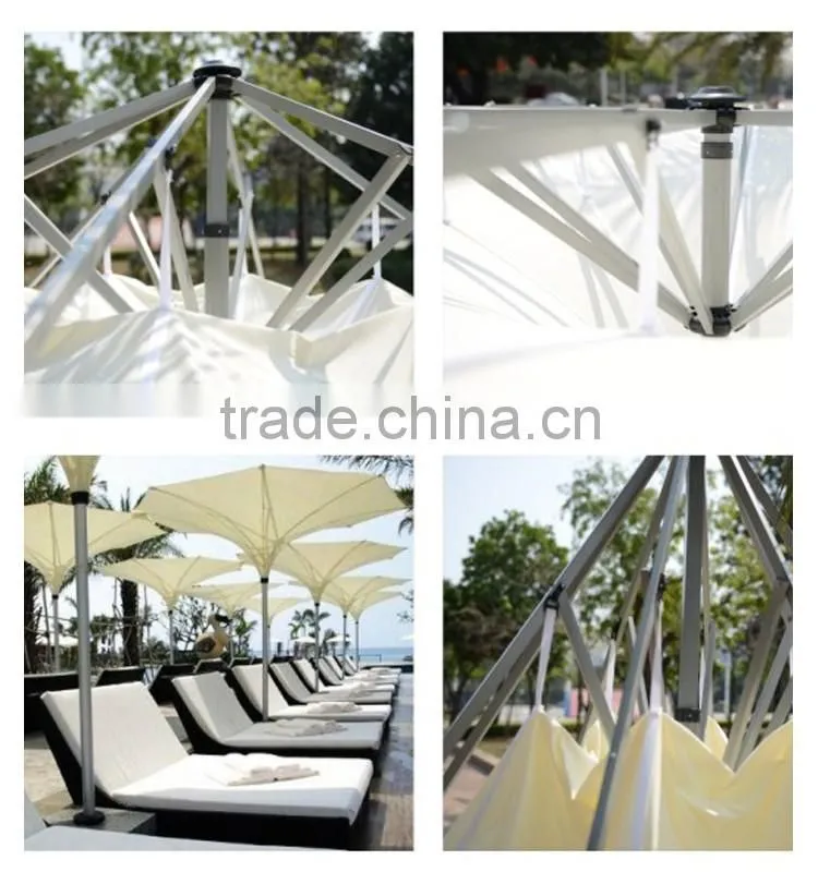 Trendy Unique Design Decorative Flower Shape Outdoor Patio Garden Pool Side Outside-in Upside Tulip Mushroom Inverted Umbrella