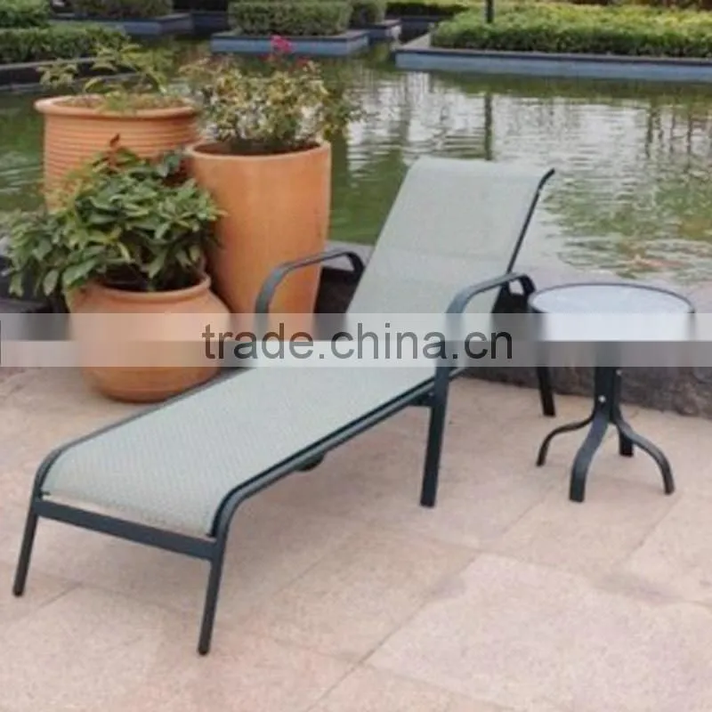 Outdoor Polyurethane Polyethylene Pool Chaise Chair Sun Lounger