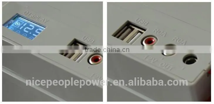 Canton fair 2015 usb battery 12v 20ah solar power station