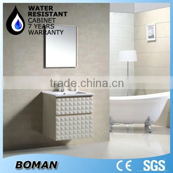 2015 design plastic modern bathroon cabinet