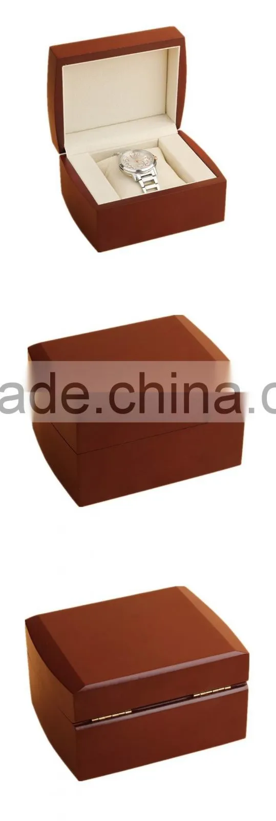 Matte Lacquered Wooden Wrist Watch Box Packaging