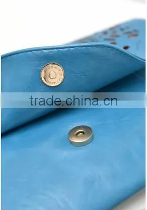 laser hollow clutch bag woman wallet guangzhou bag factory