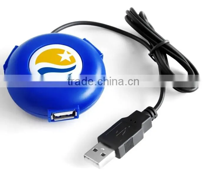 Round shape weblink 3 port usb hub loaded with your website