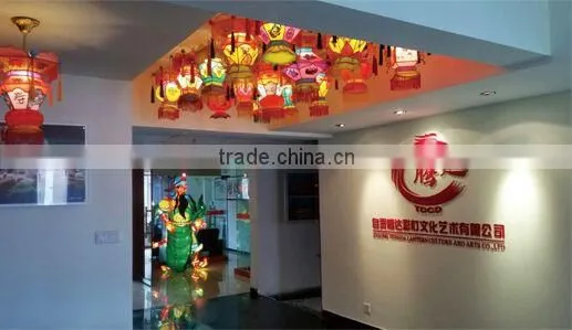 in water handmade silk house lantern