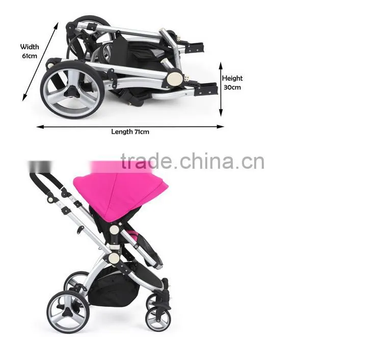 3 In 1 baby stroller/pram set,2016 Multi-function wholesale baby stroller pram