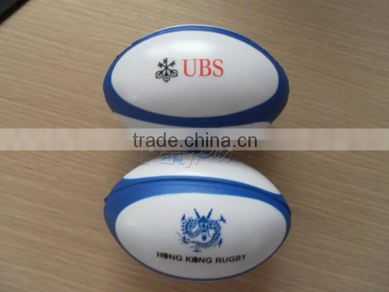 Partypro Hottest High Quality Colorful Custom Logo Wholesale Cheap Rugby Stress Toy