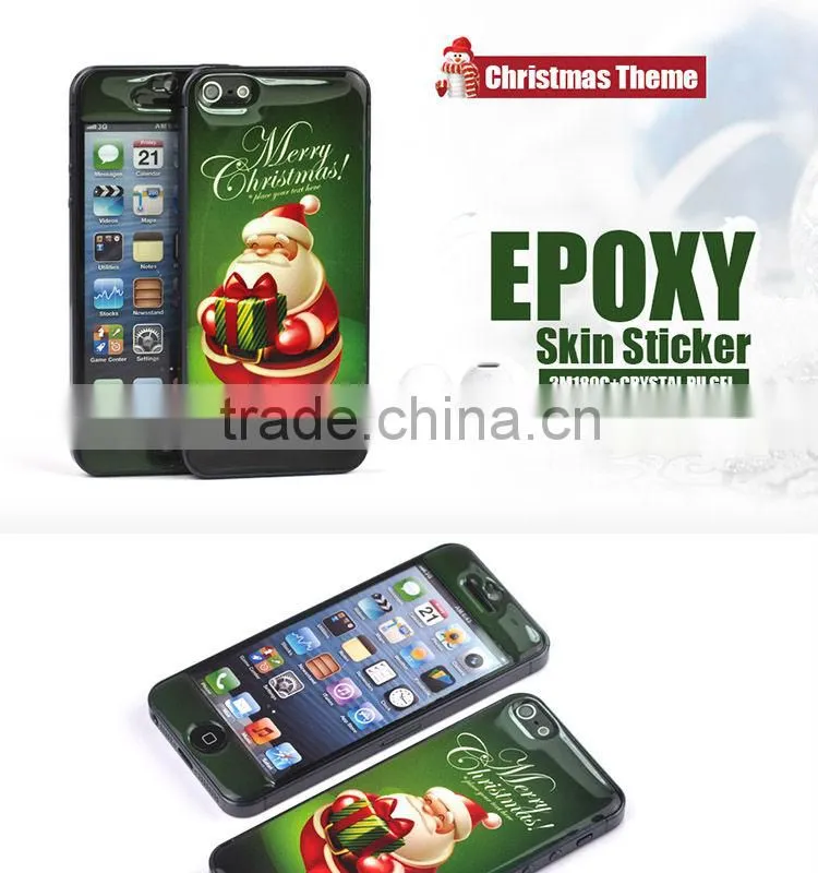 No bubble and glitter sticker for iphone 5s