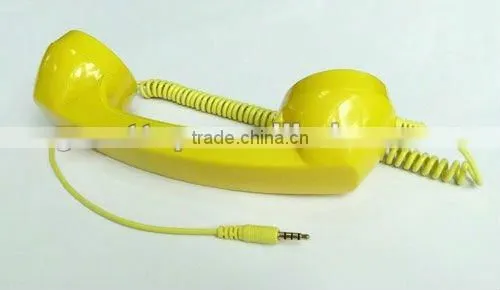 New Mic 3.5mm Retro COCO Phone Speaker Microphone Handset for iphones