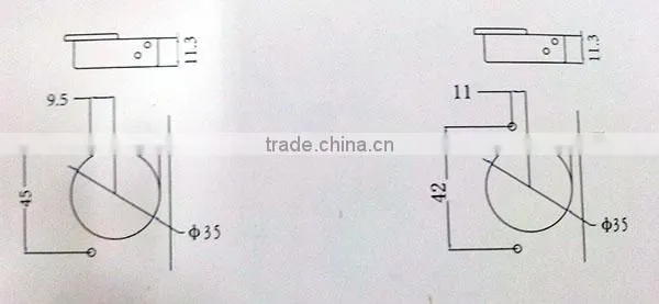 Hot sale high quality iron hydraulic hinges for cabinets