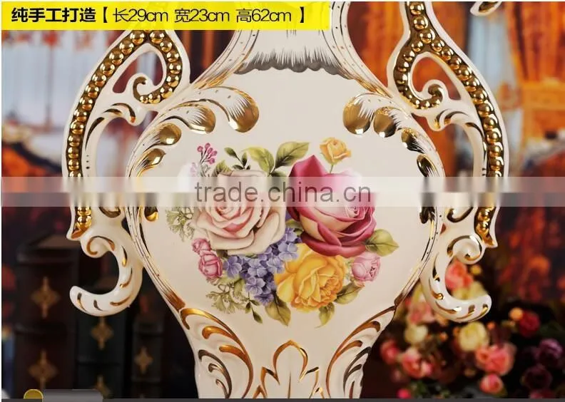 European style modern interior decoration ceramic vases for hotel deco