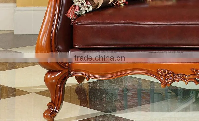 Federal classic chaise longue with wood frame and genuine leather finish O-214
