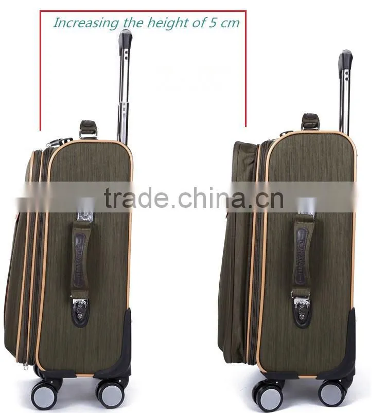business and travel cloth trolley luggage suitcase
