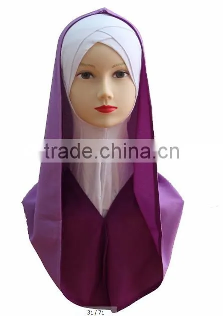 H229 popular muslim chiffon outside hijab