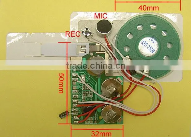 2014 chppiest Pre-recorded sound chip/Recordable sound Chip to record customer's voice for greeting cards/toys