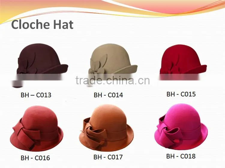 Winter Wool Felt Trilby Hats for men and women