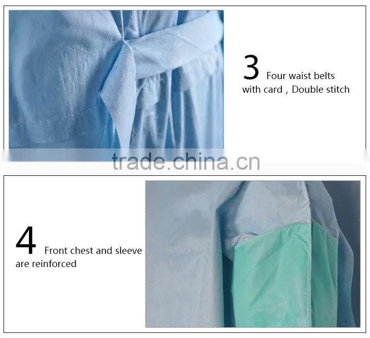 Nonwoven Reinforced Disposable Protective Medical Clothes