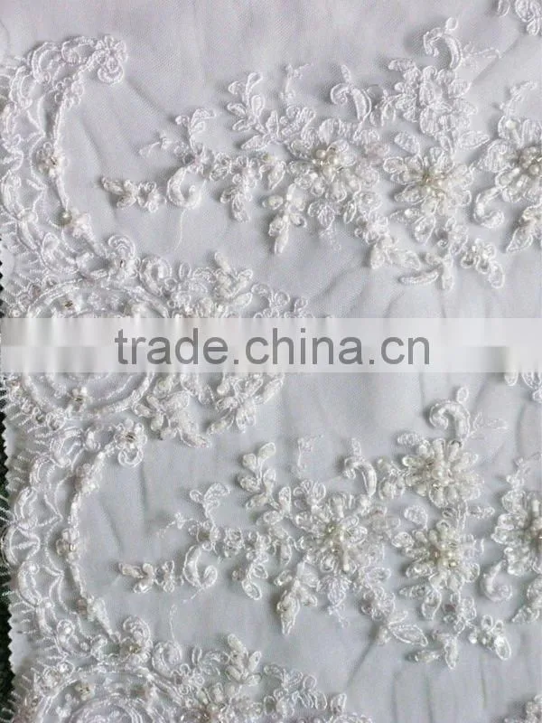 Tower shape double edged trimming lace