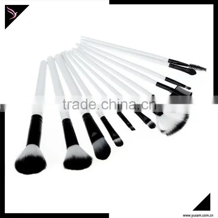 White color 19 pcs personalized makeup brush kit