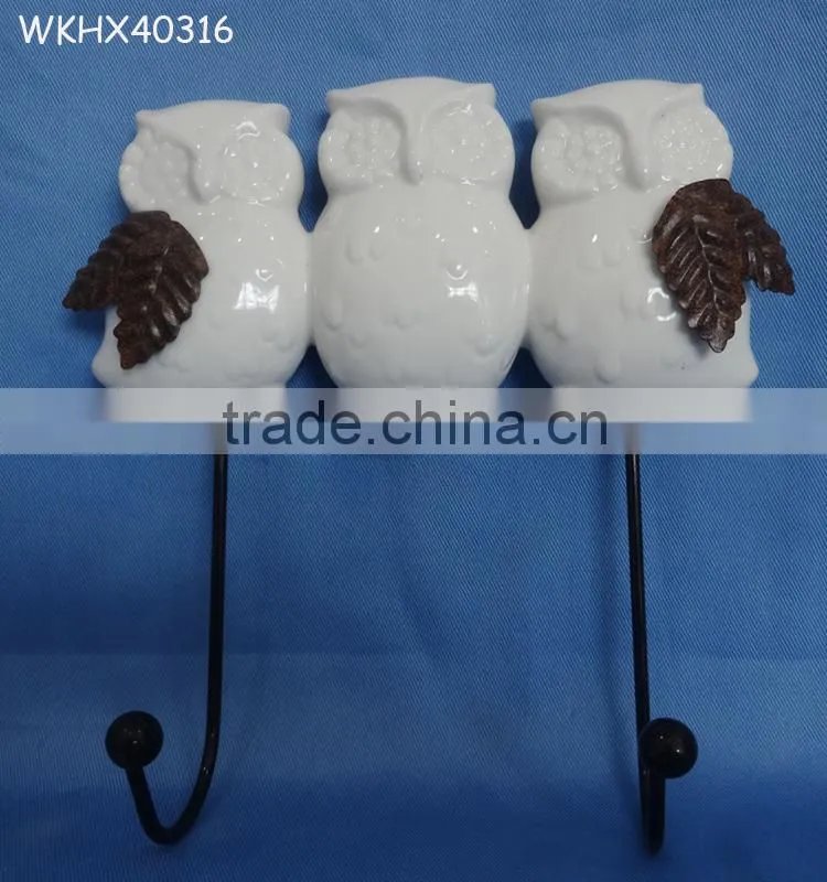 Best seller cloth hooks ceramic wall hanger