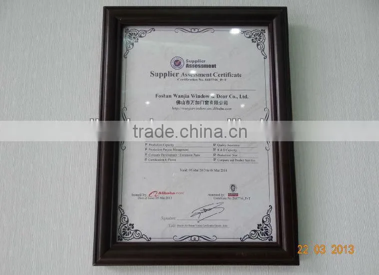 cheap price double glaze good quality aluminum tilt and turn side hung window Foshan wanjia factory price