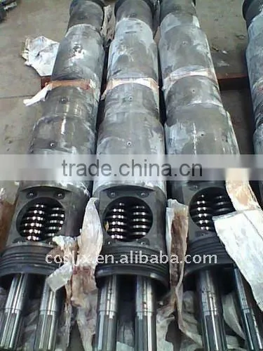 High performance conical twin screw and barrel