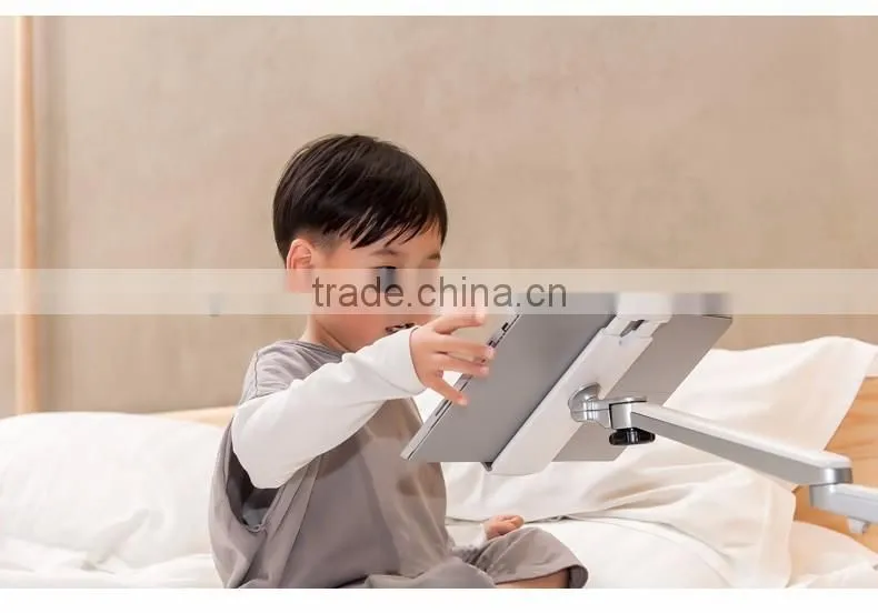 360 degree rotating adjustable height retractable tablet stand