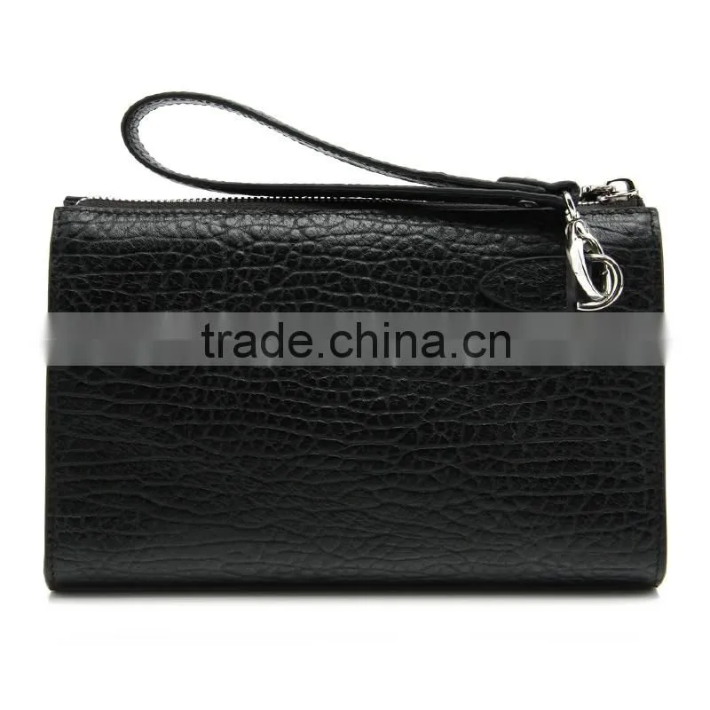 CSQJB152-0012015 Exquisite Workmanship Men's Wrist Strap Cowhide Leather Fashion Clutch Bag