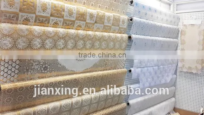 Dongguan trade assurance supplier 137cm PVC vinyl lace table covers