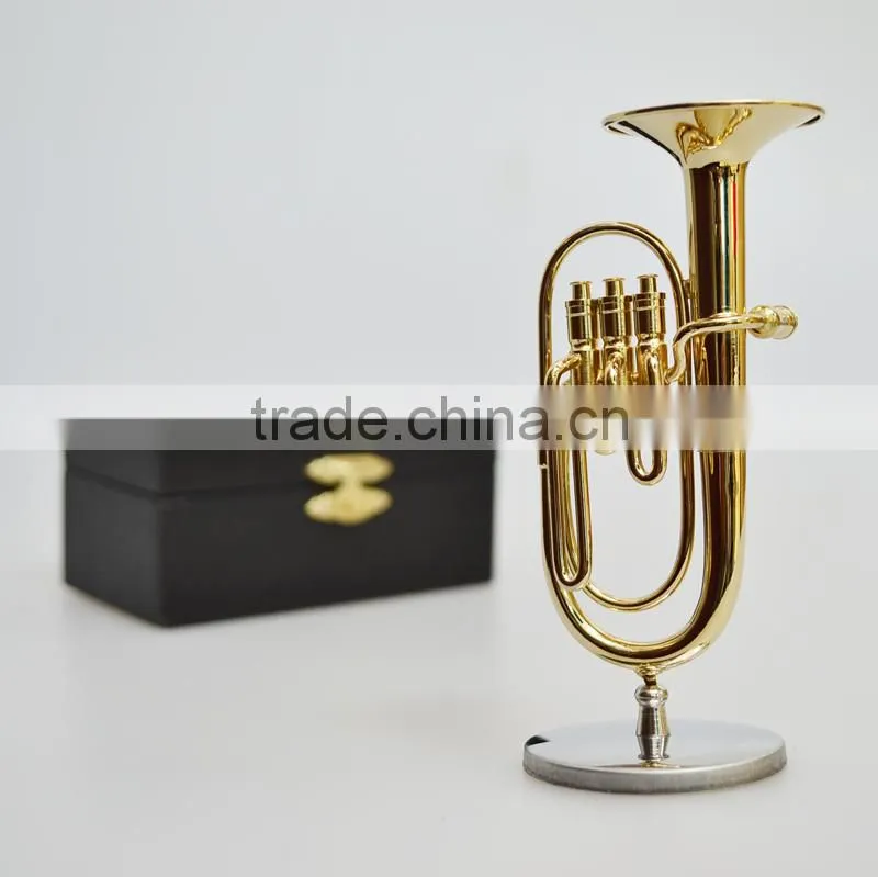 Gold and copper material maked gild mini soprano saxophone