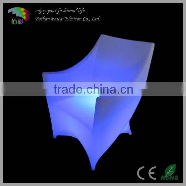LED Tub Chair BCR-812C with Light Color Change & Remote Control