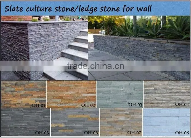 Natural decorative slate stone wall panel